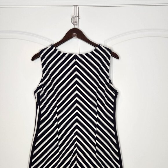 Talbots Nautical Breton Striped Shift Dress - Picture 4 of 6